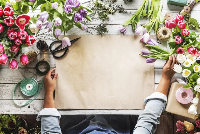 copy, craft, flower background, beautiful flowers, florist, floral, flower wallpaper, paper, hands, empty, flowers, blank, creative, nature, decoration, art, romantic, present, arrangement, wallpaper for girls. Keeping the books in a florist business: what to record and when